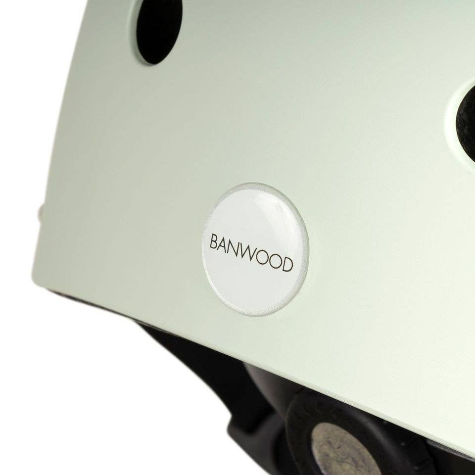casque enfant vert menthe mat banwood