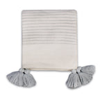 Grey Striped Throw - 125 x 150 cm