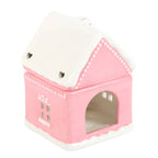 Brûleur à huile de Noël Pink Gingerbread House