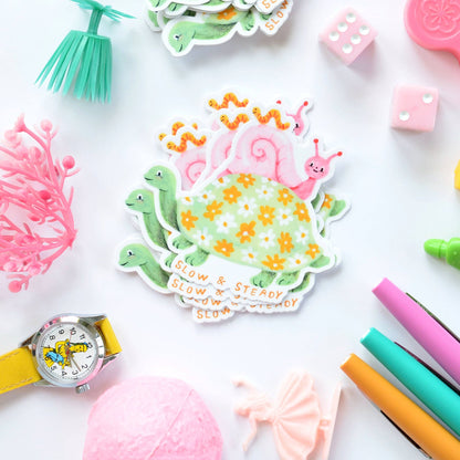 Sticker "Slow and Steady"