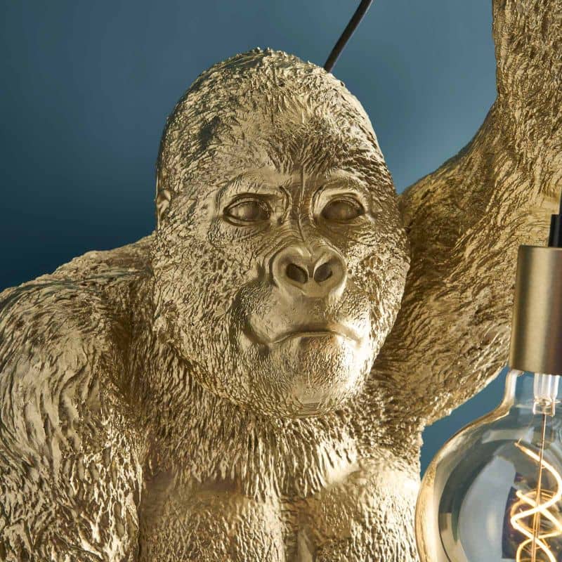 Wandleuchte Gorilla Jungle Jack gold