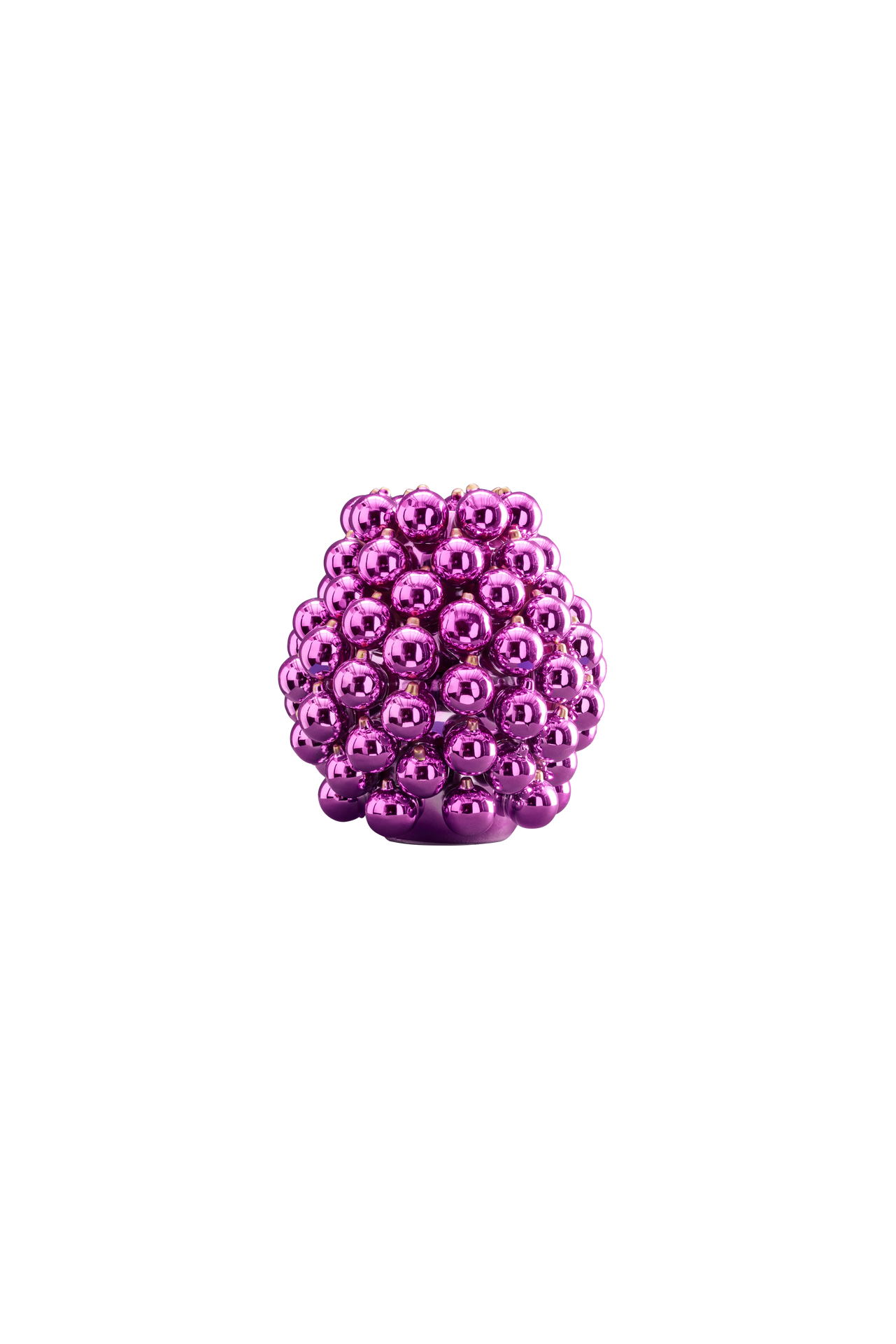 Vase Boules de Noël lilas