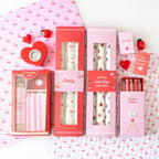 Ensemble de 3 bougies imprimées coccinelles
