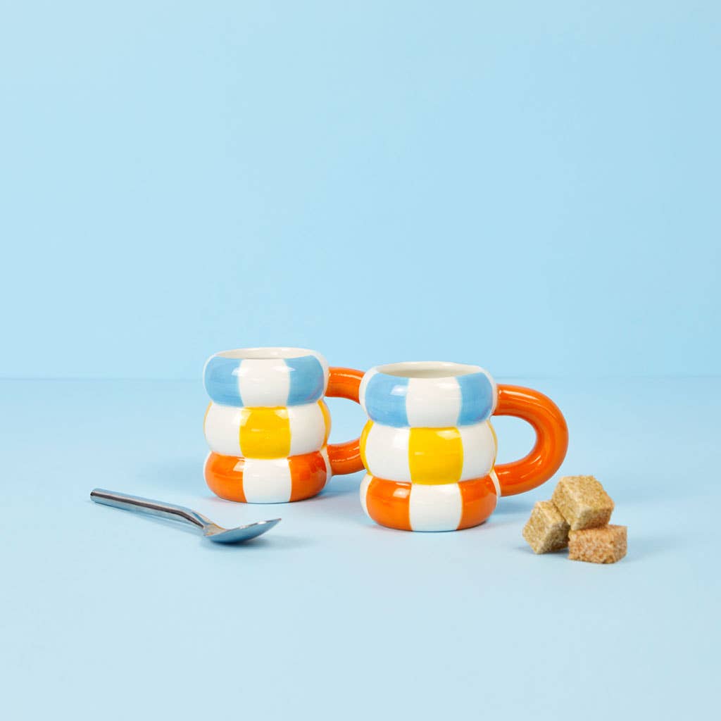 Set de 2 tasses à café Floats orange 75 ml
