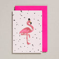 carte de voeux avec patch flamant rose petra boase ltd GC FLA 0003 