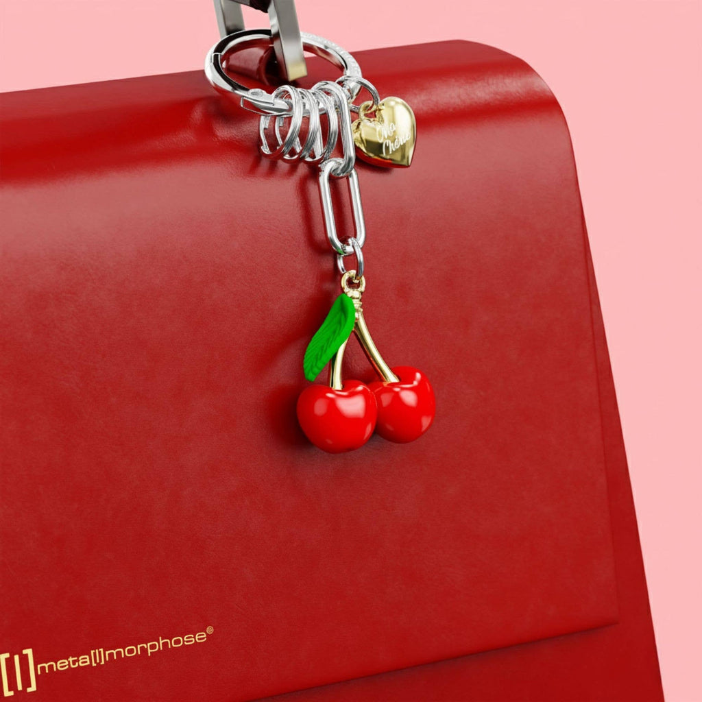 Porte-clés charms Cerises