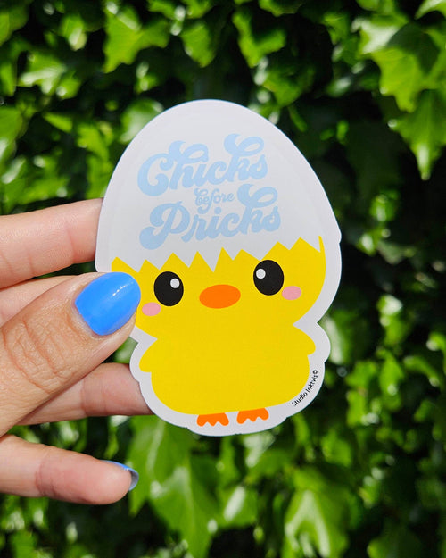 Autocollants Poussin « Chicks before Pricks » | Designproducten en originele cadeaus