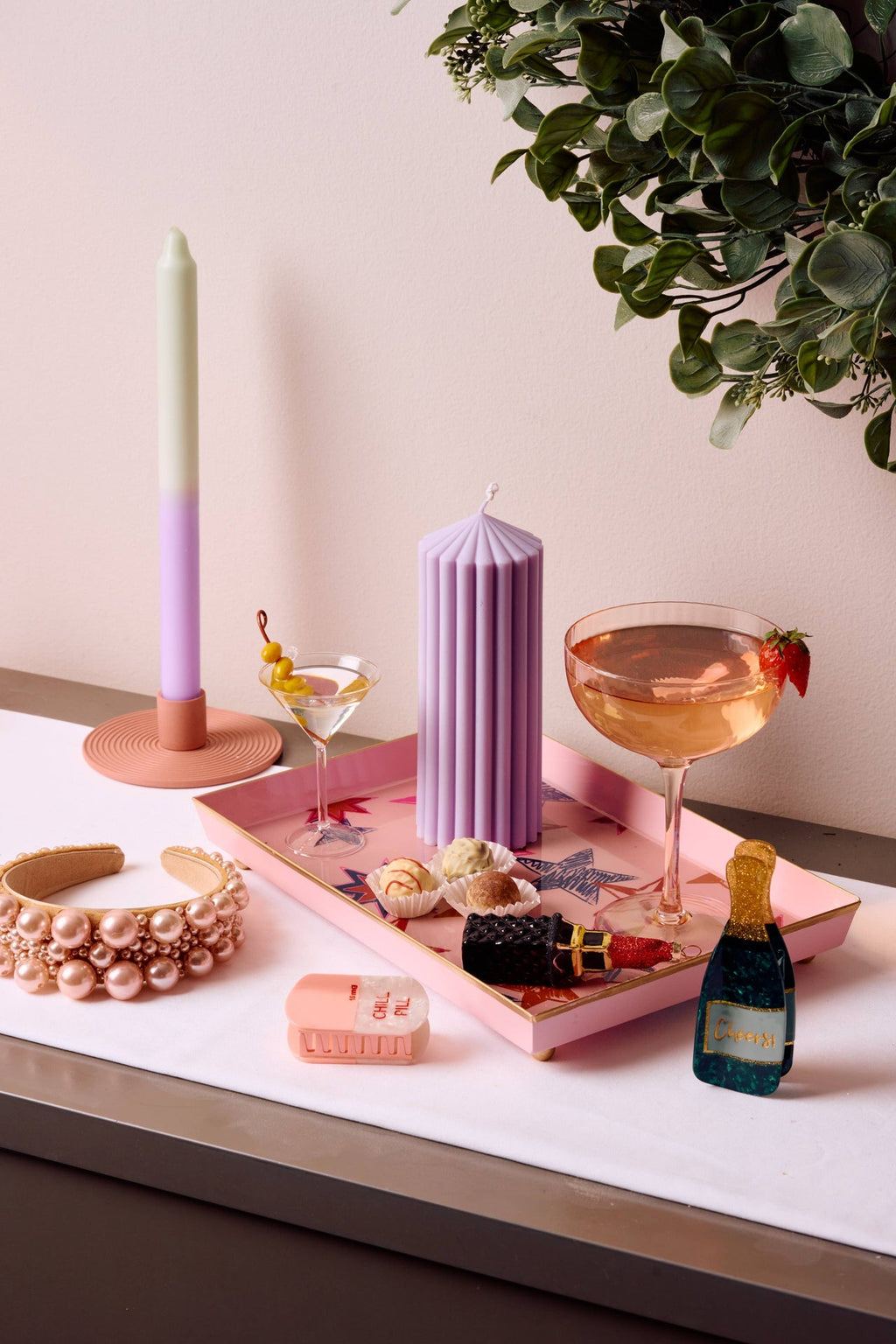 Bougeoir en verre Bubble Barbie | Objetos de diseño y regalos originales