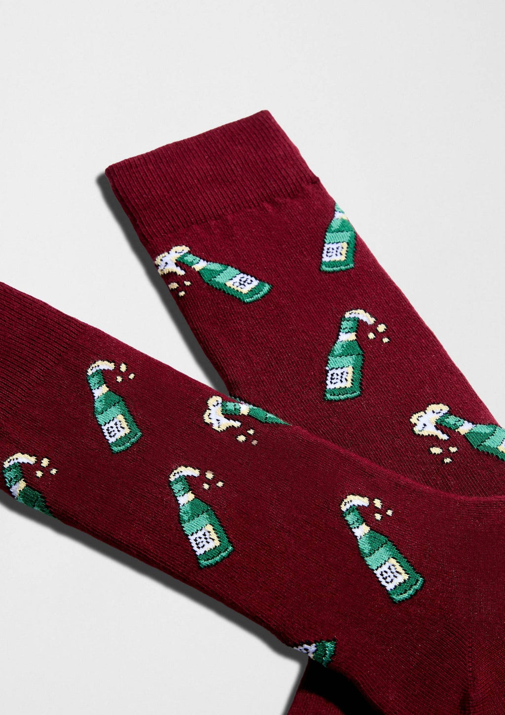 BeBeer Burgundy - Chaussettes coton biologique: Bordeaux / 36/40