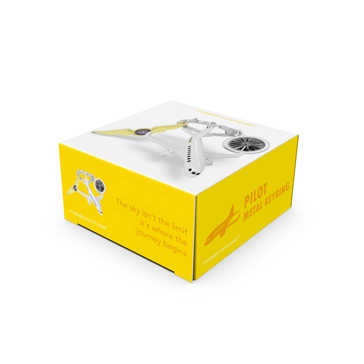 porte cles pilote davion metalmorphose