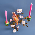 Chandelier Perroquet Orange/Or 39,5 x 12 x 59 cm