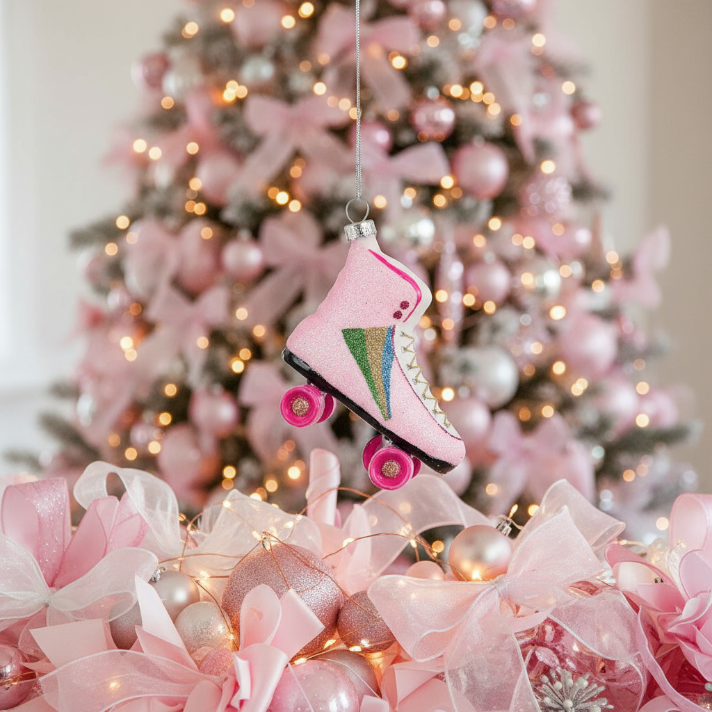 Boule de Noël patin à roulettes