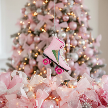 Boule de Noël patin à roulettes