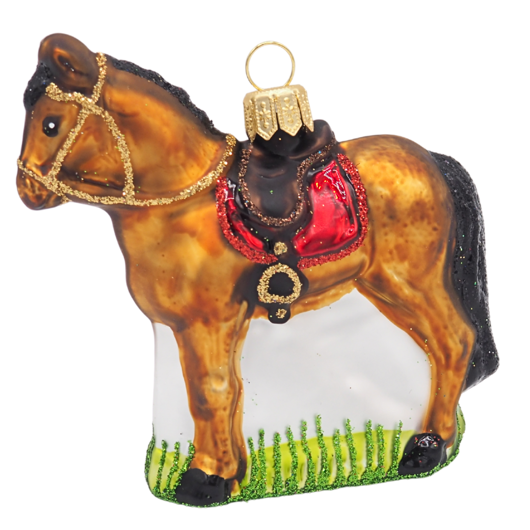 Boule de Noël Cheval avec selle | Designproducten en originele cadeaus