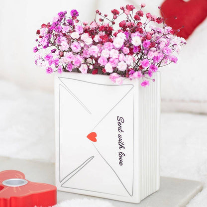 Valentine's Day Flower Vase - Love Letter