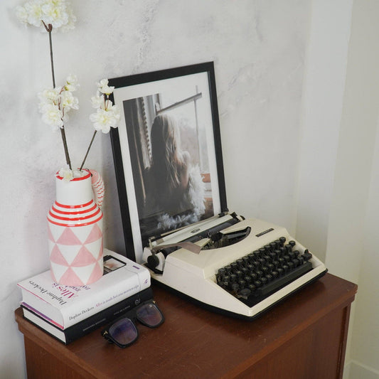 Fish Vase/Carafe - Pink/White/Red - 14x11x21.5cm