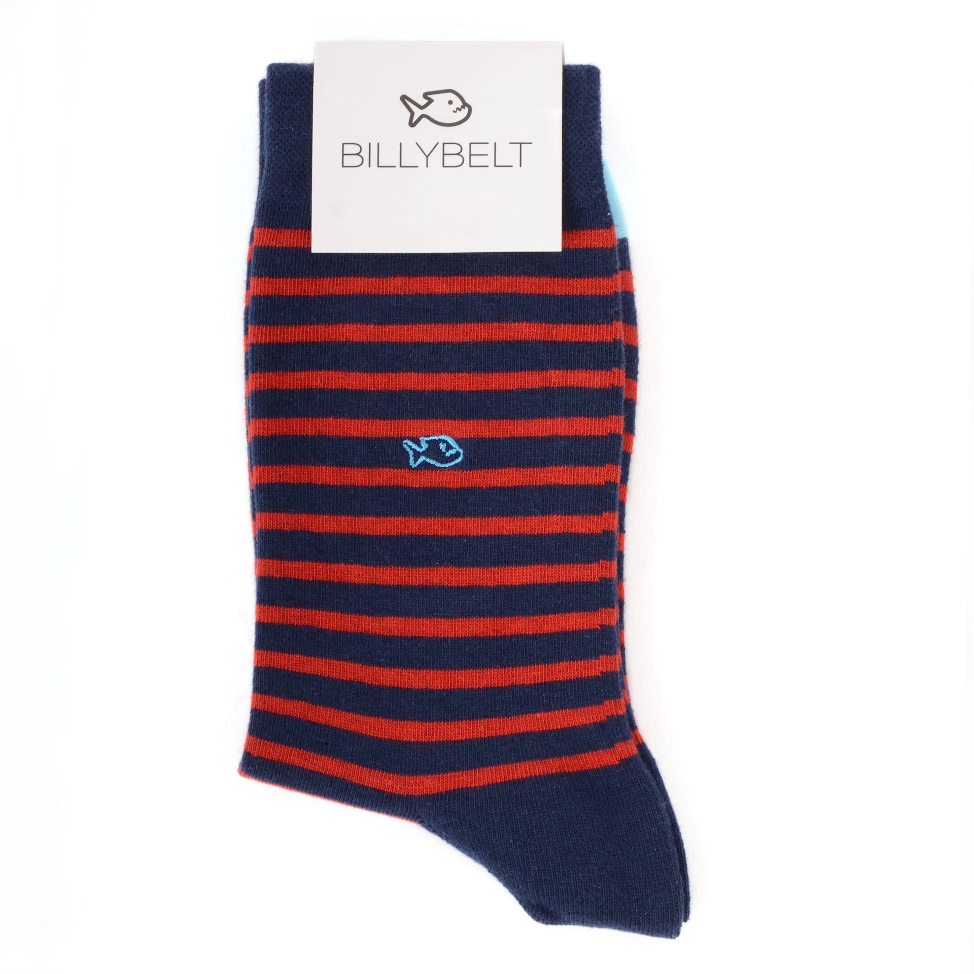 Chaussettes Rayures Bleu Marine/Rouge | Design e regali originali