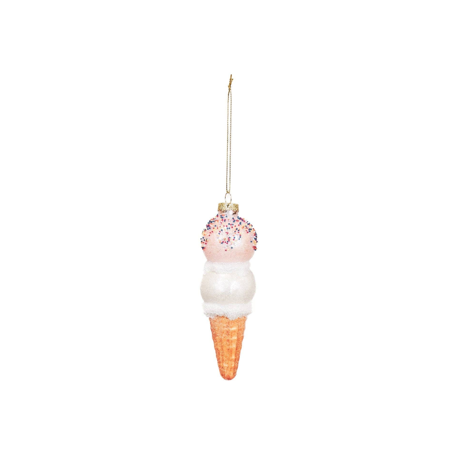 Oggetto regalo di design – boule de noel creme glacee rose blanc 203515 8720168849649