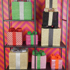 Cadeau de Noël LED - S3 - Polystyrène - Noir/Or - 15/20/25 cm | Design e regali originali