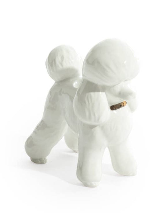 Bougeoir Caniche Blanc