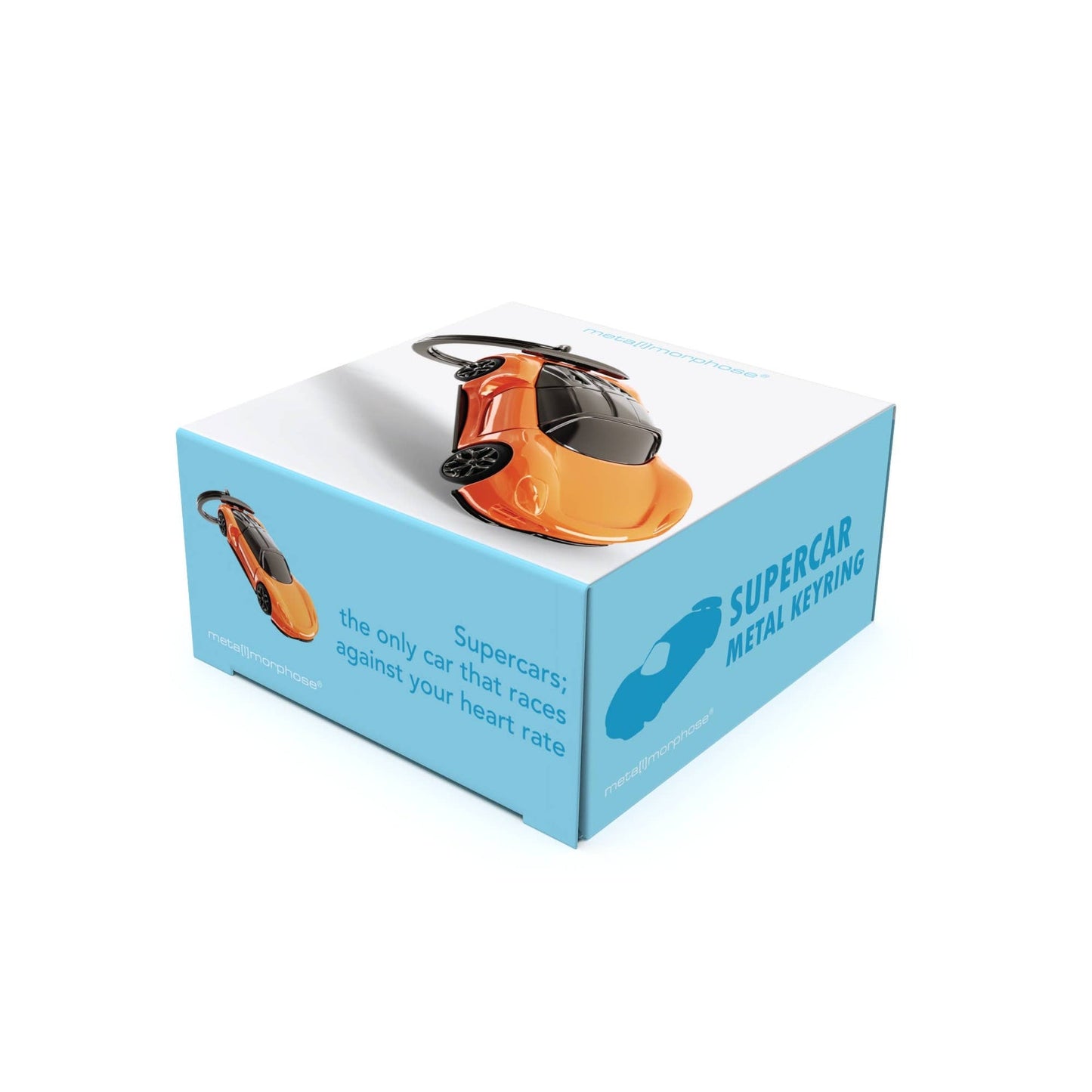 porte cles supercar orange metalmorphose