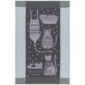 Torchon en jacquard Purr Party | Designobjekte & Geschenkideen