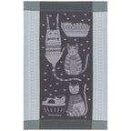 Torchon en jacquard Purr Party | Designobjekte & Geschenkideen
