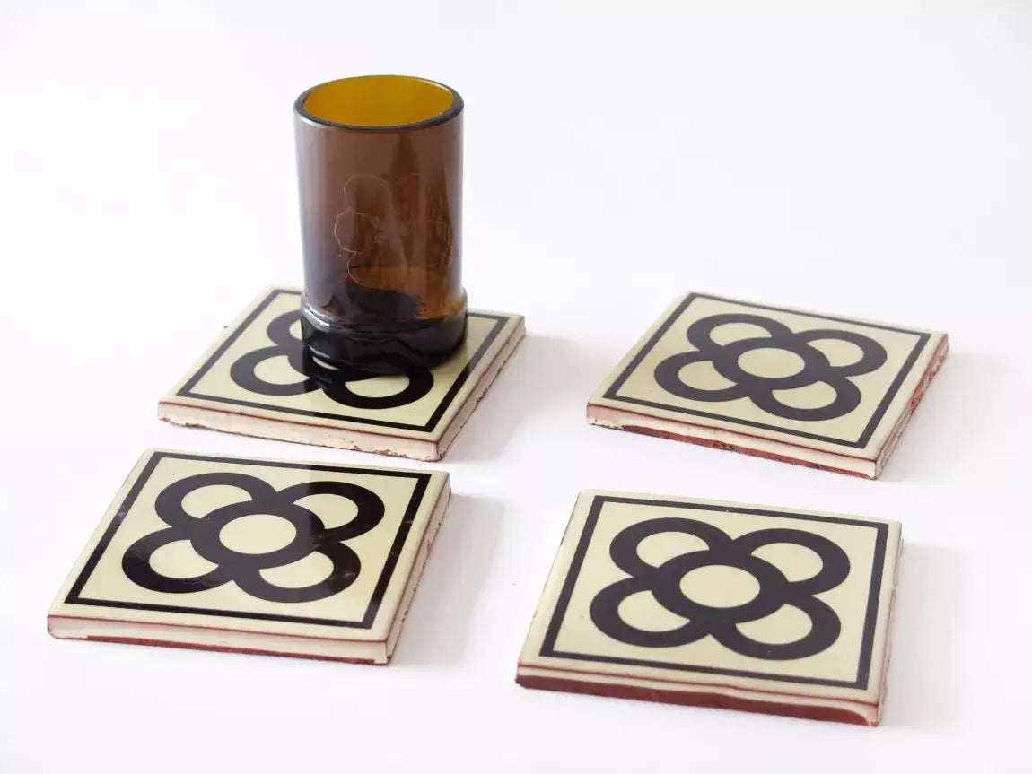 Barcelona ceramic coasters
