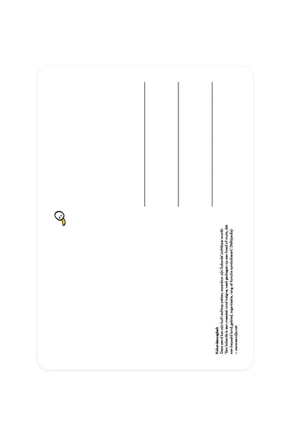 Postcard with Sawbill cockade