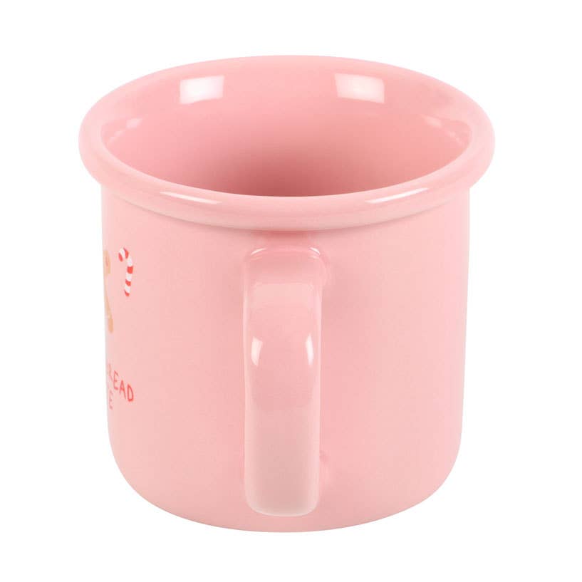 Tasse de Noël Pain d’épices Rose | Design e regali originali