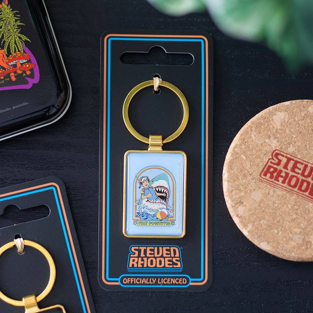Porte-clés Restez Positif par Steven Rhodes | Design e regali originali