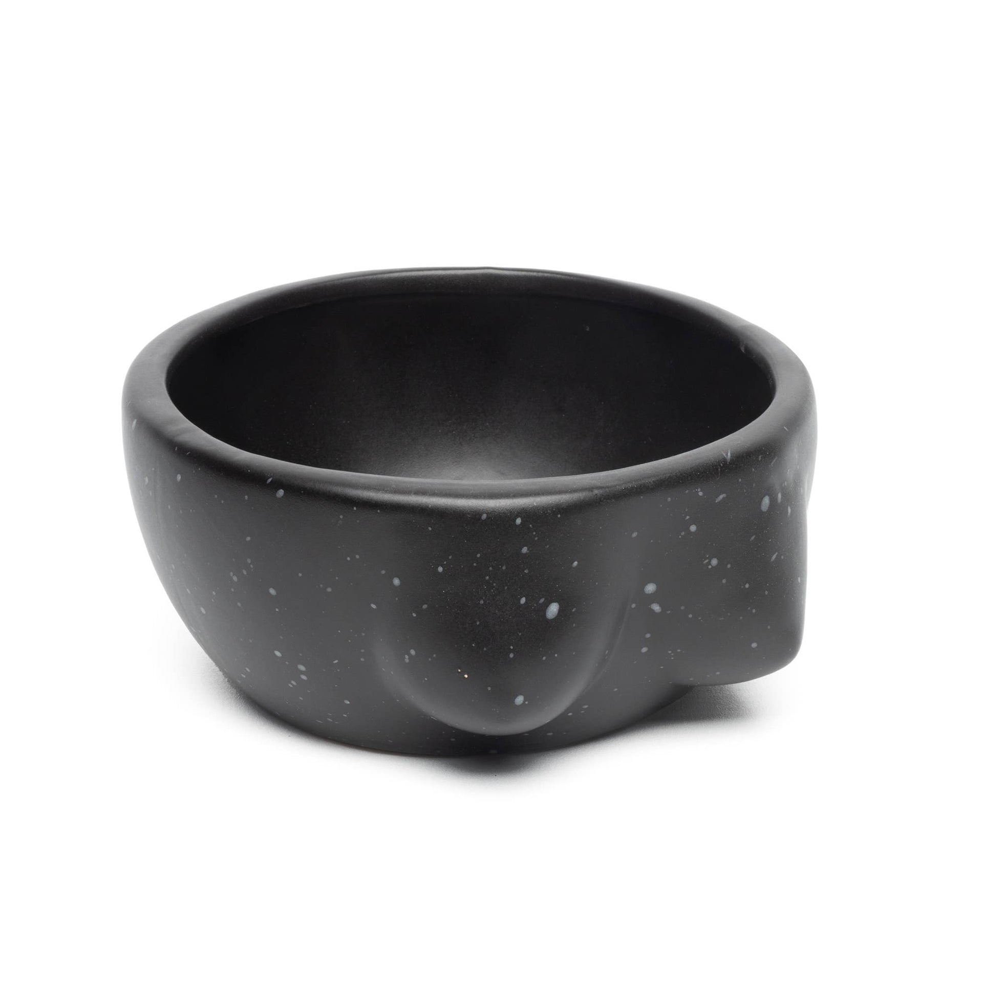 Tits Bol Noir Peint à la Main Helio Ferretti Vue 2