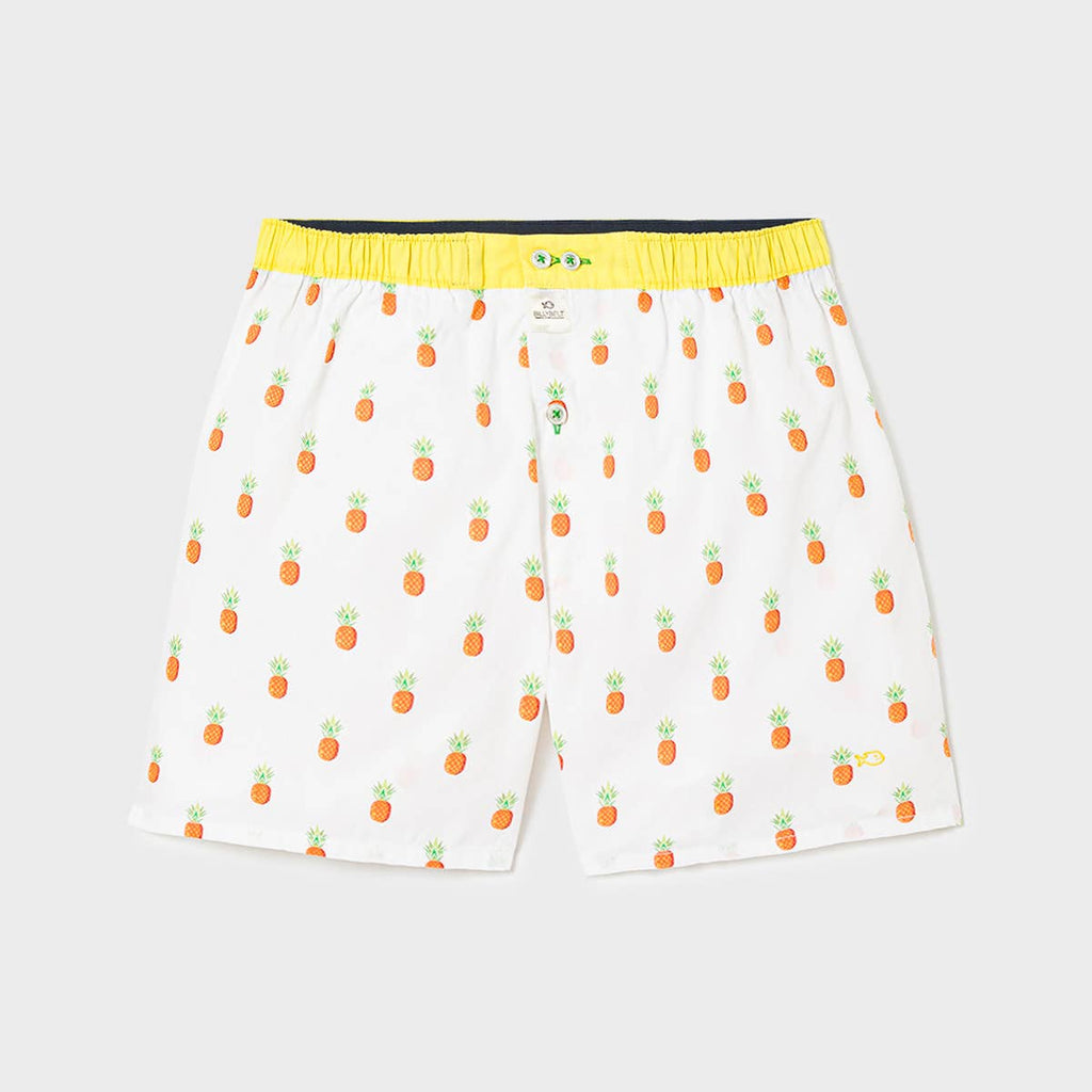 Boxershort 100 % Bio-Baumwolle Ananas