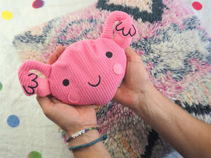 Cute Uterus Hot Water Bottle to Cuddle