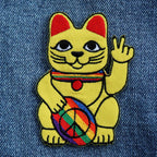 Patch Chat chanceux Peace