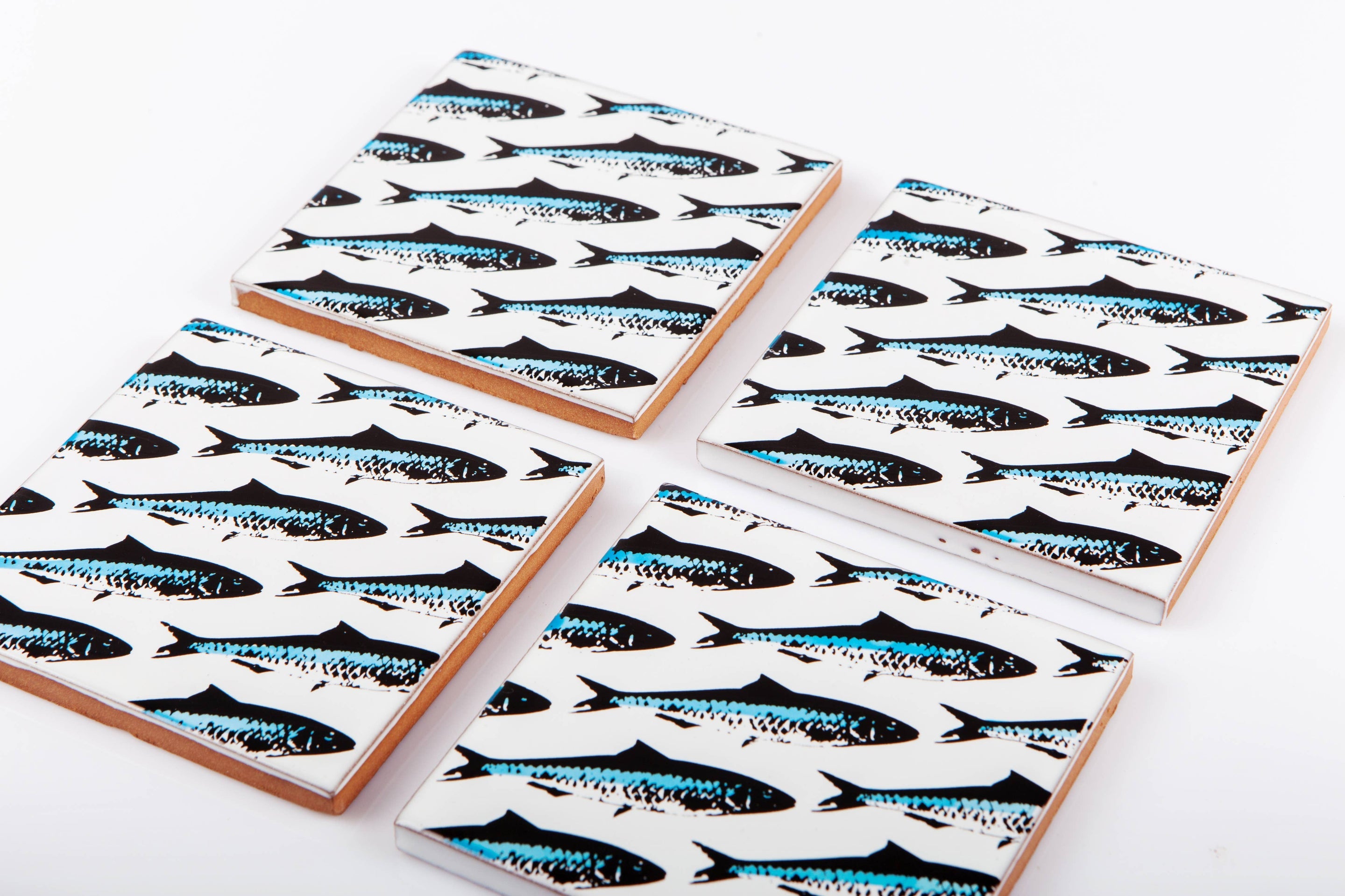 Sous-verres en céramique Sardines