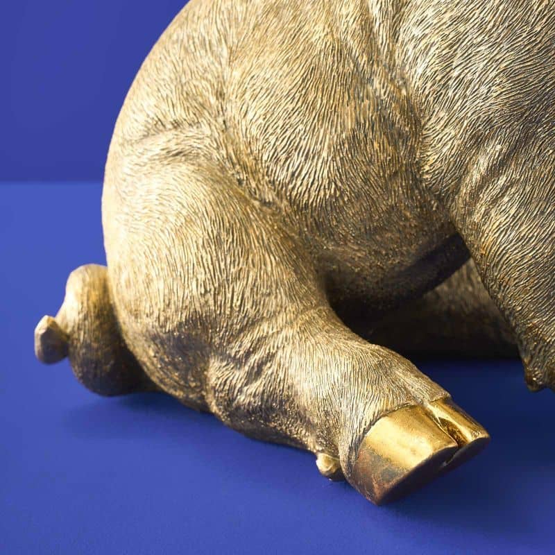 Lampe de table Cochon doré