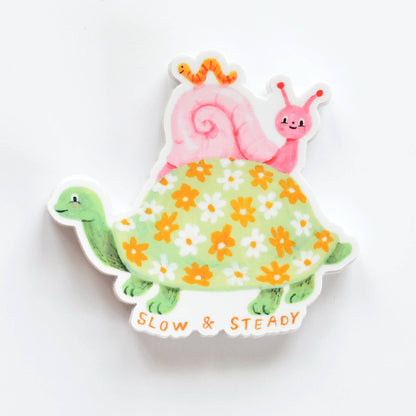 Sticker "Slow and Steady"
