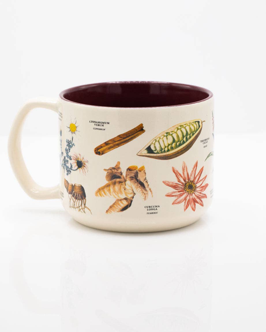 Design-lahja – Mug la Botanique du Thé – produit scientifique Cognitive Surplus EU, vue 2