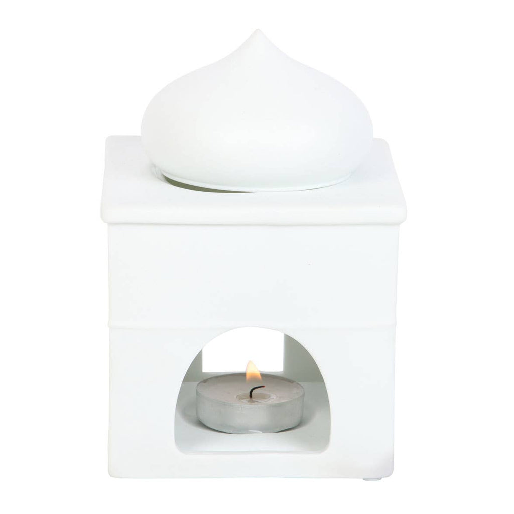 Brûle-huile et porte-encens en forme de mosquée