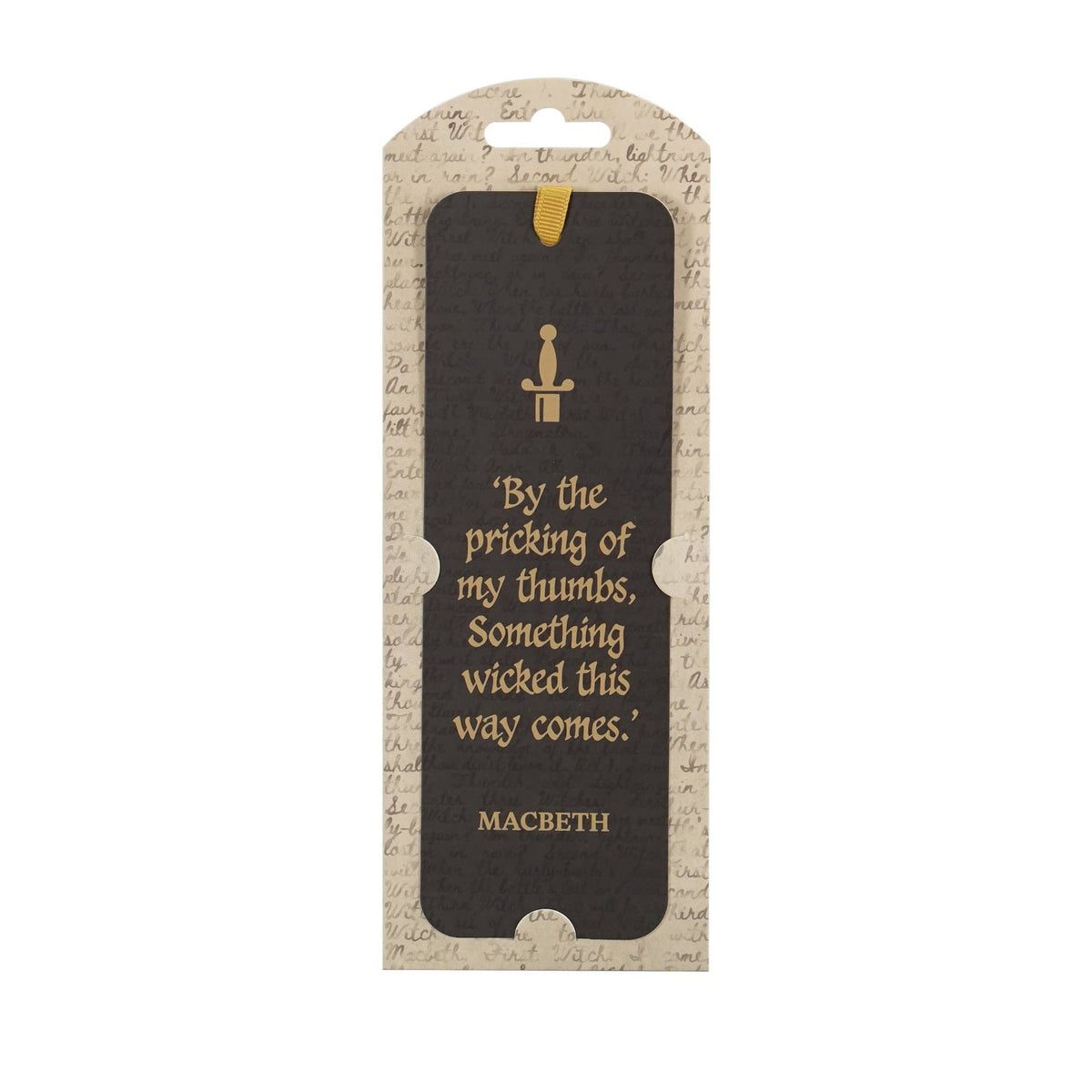 Marque-page papier Shakespeare - Macbeth