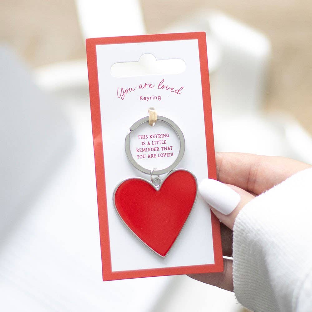 Porte-clés en forme de cœur « You Are Loved » | Design e regali originali
