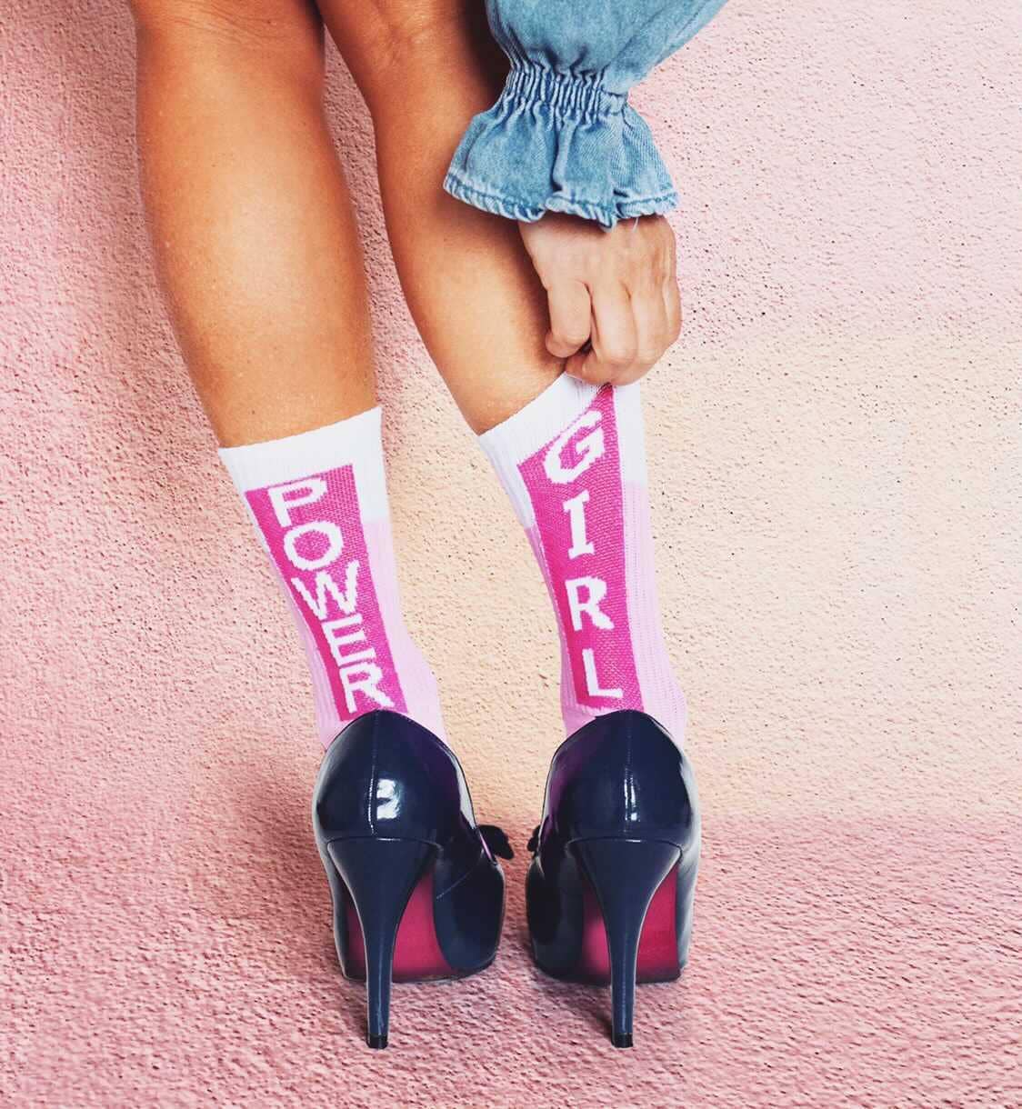 Girl Power Socks - Pink