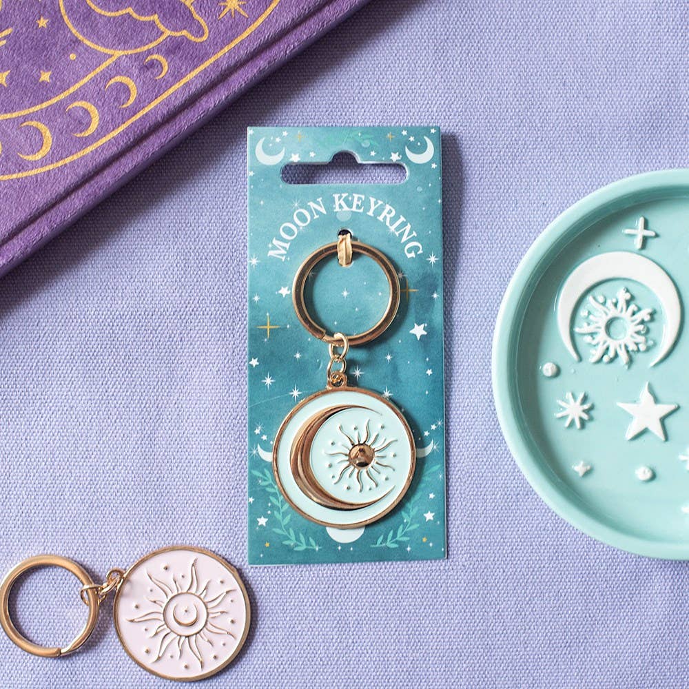 Porte-clés Lune bleue