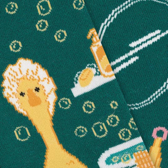 Chaussettes en coton ludiques mi-hautes pour femmes et hommes Patito