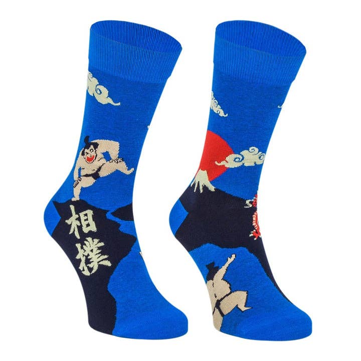 Japanische Socken mit unterschiedlichen Motiven