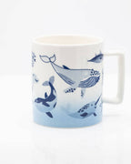 Regalo de diseño – Mug Rétro Marine Life (350 ml) – produit scientifique Cognitive Surplus EU, vue 1