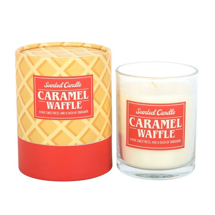 Bougie parfumée au caramel et à la gaufre
