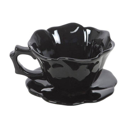 Tasse et soucoupe Rose Noire