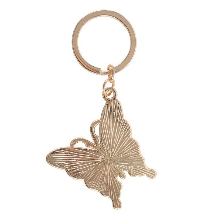 Flaming Butterfly Keychain